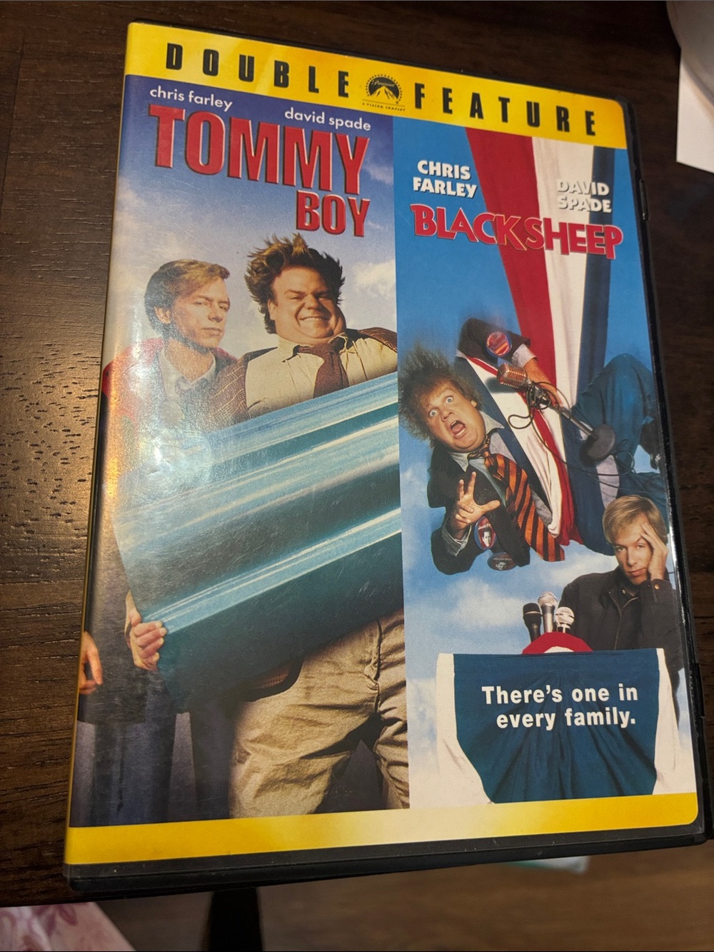 Tommy Boy / Black Sheep Double Feature DVD - Blue, Red, Yellow Cover